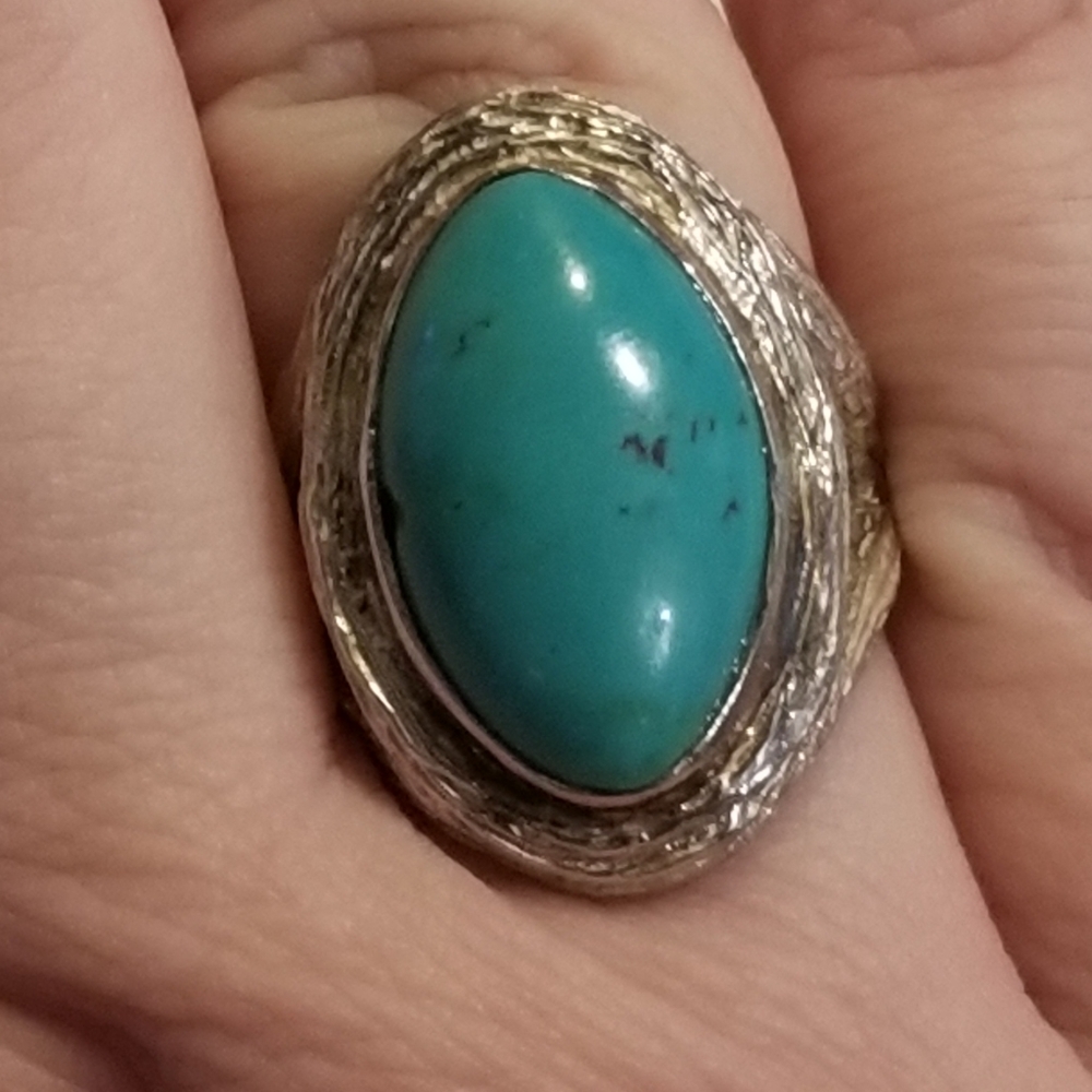 BJ Turquoise Sterling Silver Ring